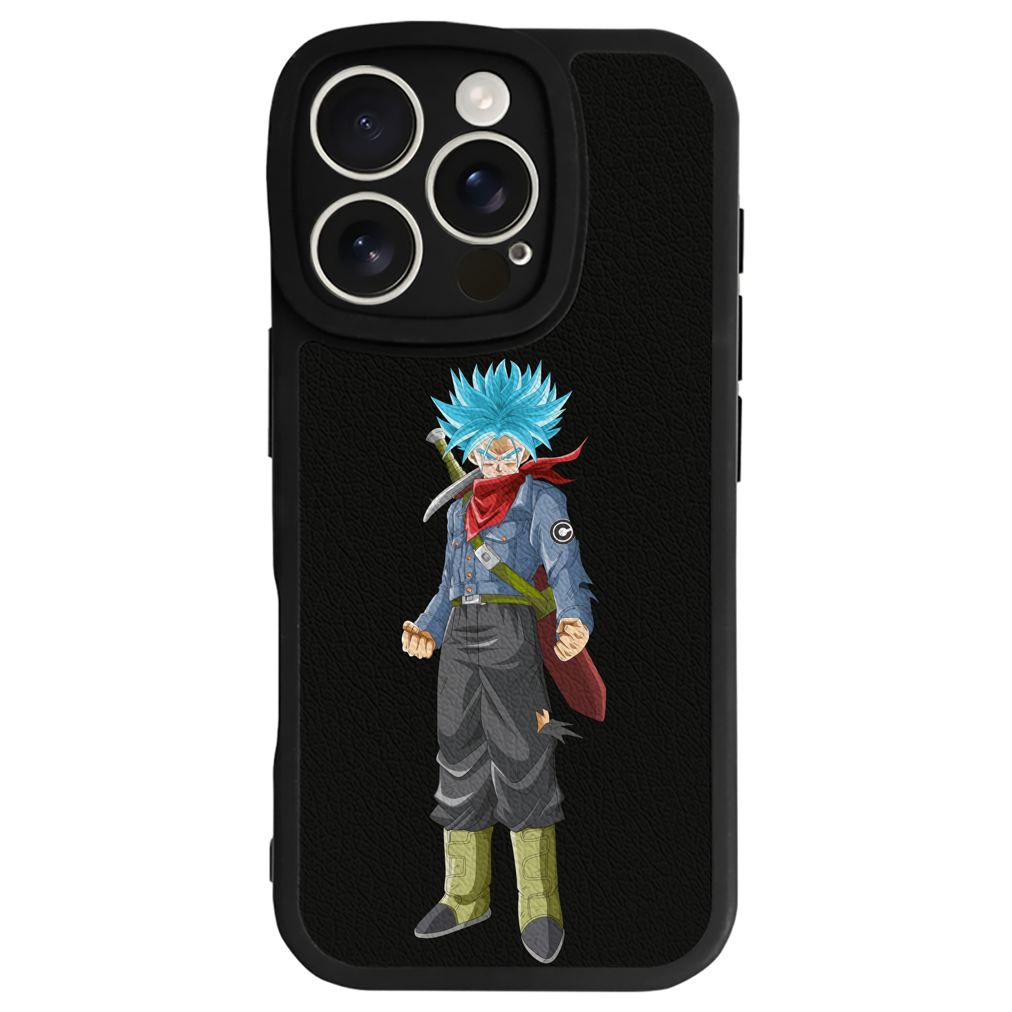 （画像用） ドラゴンボール トランクス（Torankusu）DRAGON BALL Trunks 【iPhone 16シリーズ対応】シリコンスマホケース（レザー調） 材質：シリコン